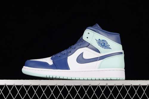 【360】[554724-413]-[AIR JORDAN 1 MID BLUE MINT MYSTIC NAVY/MINT FOAM/WHITE]-[MAN:40-46]