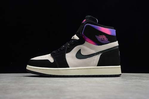 【400】[DB3610-105]-[PARIS SAINT-GERMAIN AIR JORDAN 1 HIGH ZOOM COMFORT WHITE/BLACK/PURPLE/PINK]