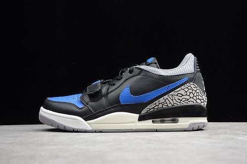 [86-84-95]-[CD7069-041]-[AIR JORDAN LEGACY 312 LOW BLACK/WHITE/CEMENT GREY/GAME ROYAL]