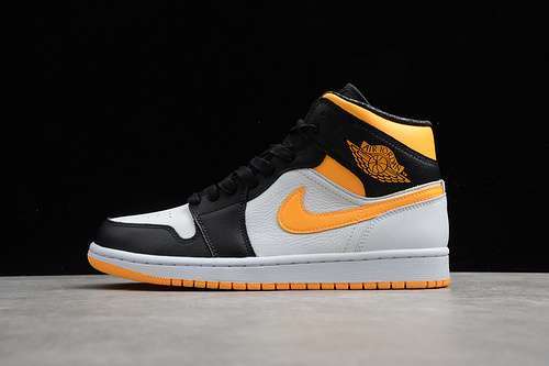 【360】[CV5276-107]-[AIR JORDAN 1 MID WHITE/LASER ORANGE-BLACK]-[WOMAN:36-39]