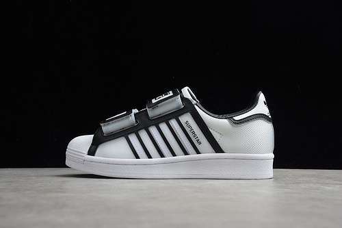 【300】[FW6635]-[JI WON CHOI X OLIVIA OBLANC SUPERSTAR SHOES CLOUD WHITE/CORE BLACK/SCARLET]