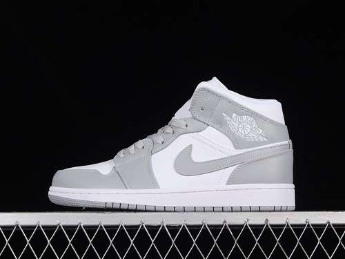 【340】[BQ6472-115]-[AIR JORDAN 1 MID GREY/SAIL/WHITE]-[WOMAN:36-39]-[MAN:40-46]