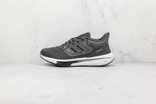 【300】[H00541]-[EQ21 RUN RUNNING SHOES CORE BLACK/DARK GREY/CLOUD WHITE]-[MAN:40-45]