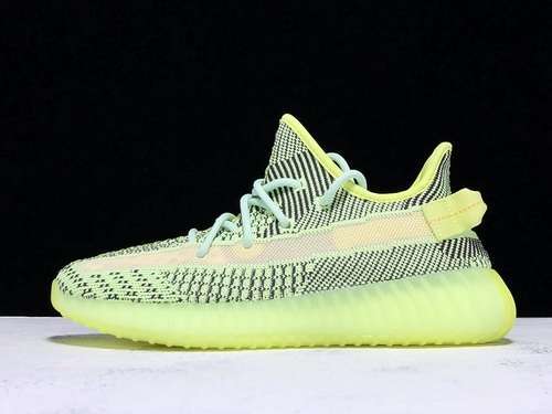 [FW5191]-[CY YEEZY BOOST 350 V2 FLUORESCENT GREEN YEEZREEL REFLECTIVE]-[UNISEX:36-48]