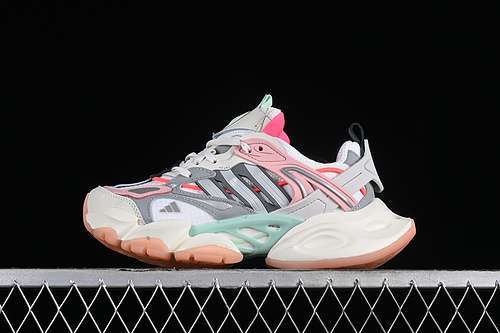 【340】[IH7797]-[VENTO XLG DELUXE WHITE/GREY/PINK/GREEN]-[WOMAN:36-39]