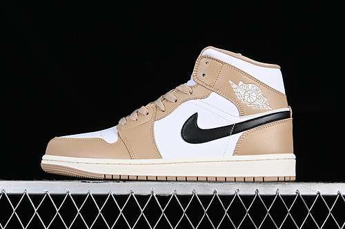 【320】[BQ6472-103]-[WMNS AIR JORDAN 1 MID DESERT SAIL/BLACK/DESERT]-[WOMAN:36-39]-[MAN:40-46]