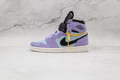 【460】[CW6576-500]-[AIR JORDAN 1 HIGH SWITCH PURPLE PULSE/GLACIER BLUE/SAIL/BLACK]-[UNISEX:36-46]