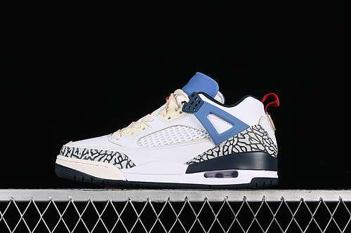 【280】[HM3712-164]-[JORDAN SPIZIKE LOW AJ WHITE/ARMORY NAVY/AEGEAN STORM/GYM RED]-[UNISEX:39-46]