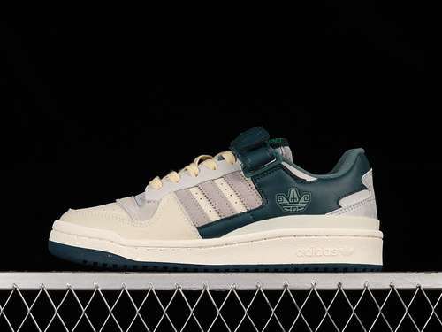 【270】[HP2067]-[FORUM 84 LOW SHOES BEIGE/DARK GREEN/BEIGE]-[WOMAN:36-39]-[MAN:40-45]