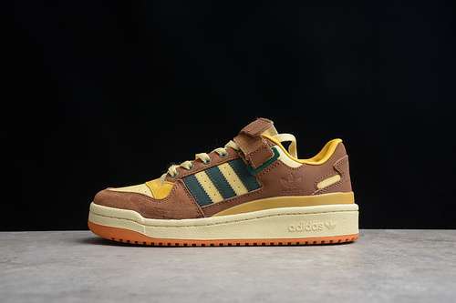 【280】[GW3486]-[FORUM LOW YOYOGI PARK BROWN/MUSTARD/DARK GREEN]-[WOMAN:36-39]-[MAN:40-45]