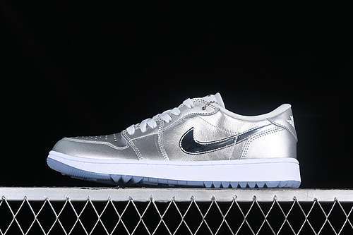 【360】[FD6848-001]-[AIR JORDAN 1 LOW GOLF METALLIC SILVER/METALLIC SILVER/PHOTON DUST/WHITE]