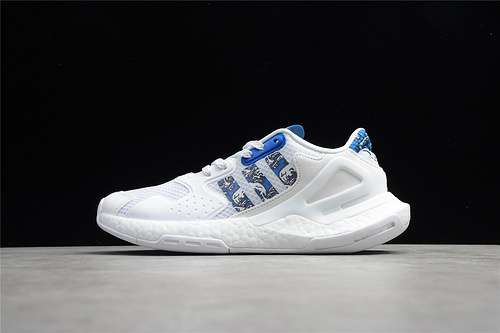 【320】[FW5897]-[DAY JOGGER BOOST SHOES CLOUD WHITE/CLOUD WHITE/BLUE]-[WOMAN:36-39]-[MAN:40-45]