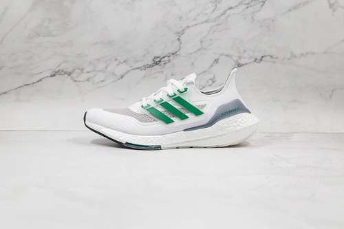 【320】[FZ2326]-[ULTRABOOST 21 SHOES CLOUD WHITE/SUB GREEN/CORE BLACK]-[MAN:39-48]