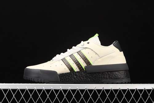 【300】[EF6445]-[RIVALRY RM LOW BOOST CLOUD WHITE/CORE BLACK/GREEN]-[WOMAN:36-39]-[MAN:40-45]