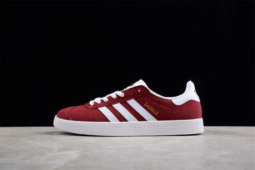【250】[B41645]-[GAZELLE SHOES COLLEGIATE BURGUNDY/CLOUD WHITE/GOLD METALLIC]-[MAN:39-45]