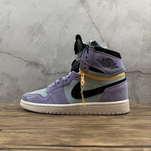 【460】[CW6576-500]-[AIR JORDAN 1 HIGH SWITCH PURPLE PULSE/GLACIER BLUE/SAIL/BLACK]-[UNISEX:36-46]