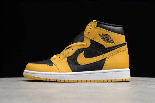 【380】[555088-701]-[AIR JORDAN 1 HIGH RETRO OG POLLEN/BLACK/WHITE]-[WOMAN:36-39]-[MAN:40-46]