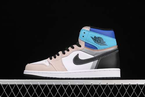 【380】[DC6515-100]-[UNION X AIR JORDAN 1 HIGH OG WHITE/BLACK/BLUE]-[WOMAN:36-39]-[MAN:40-47.5]