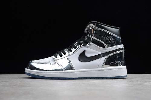 [144-141-152]-[AQ7476-016]-[ST AIR JORDAN 1 RETRO HIGH THINK 16 CHROME/BLACK-WHITE-TURBO]