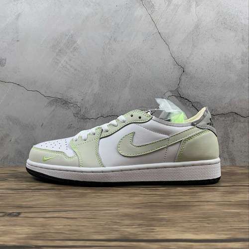 【300】[DM7837-103]-[AIR JORDAN 1 LOW OG WHITE/GHOST GREEN/BLACK]-[WOMAN:36-39]-[MAN:40-47.5]