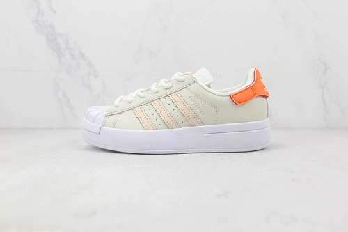 【240】[GW9588]-[SUPERSTAR AYOON SHOES OFF WHITE/FOOTWEAR WHITE/BLISS ORANGE]-[WOMAN:35.5-40]