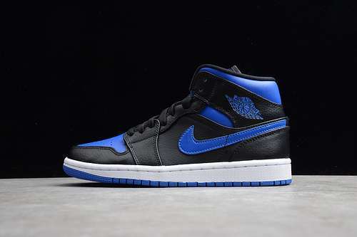 【360】[554724-068]-[AIR JORDAN 1 MID ROYAL BLACK/BLUE]-[MAN:40-45]