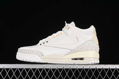 【300】[136064-668]-[TRAVIS SCOTT X AIR JORDAN 3 RETRO CACTUS JACK WHITE/GREY/BLACK]-[UNISEX:36-47.5]