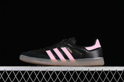 【220】[IH8157]-[LIONEL MESSI X SAMBA OG INTER MIAMI CF CORE BLACK/LIGHT PINK/GUM]-[UNISEX:36-45]