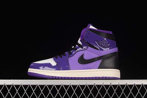 【380】[CT0979-505]-[AIR JORDAN 1 ZOOM COMFORTCOURT PURPLE PATENT/BLACK]-[WOMAN:36-39]-[MAN:40-46]