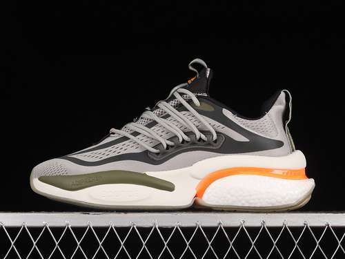 【300】[HP2763]-[ALPHABOOST V1 SHOES METAL GREY/SCREAMING ORANGE/OLIVE STRATA]-[MAN:39-45]