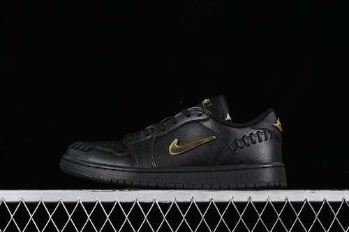【260】[FN5032-007]-[AIR JORDAN 1 LOW METHOD OF MAKE BLACK/METALLIC GOLD]-[WOMAN:36-39]-[MAN:40-46]