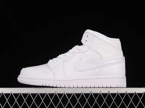 【320】[DV0991-111]-[AIR JORDAN 1 MID WHITE/WHITE/WHITE]-[WOMAN:36-39]-[MAN:40-46]