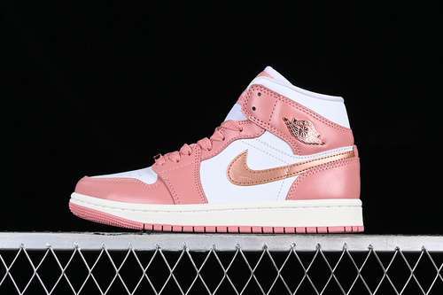 【340】[FB9892-670]-[AIR JORDAN 1 MID SE RED STARDUST/WHITE/SAIL/METALLIC COPPER]-[UNSIZE:35.5-46]