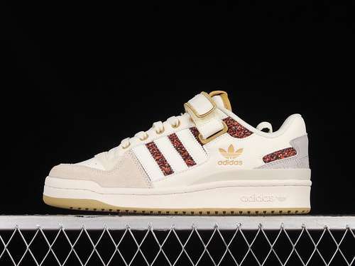 【300】[HQ4604]-[FORUM 84 LOW WHITE/GREY/BROWN/RED]-[WOMAN:36-39]-[MAN:40-45]