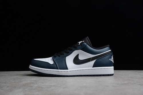 【320】[553558-411]-[CJ AIR JORDAN 1 LOW WHITE/DARK TEAL/BLACK]-[MAN:40-45]