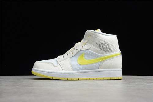 【350】[DB2822-107]-[AIR JORDAN 1 MID SE VOLTAGE YELLOW SAIL/LIGHT VOLTAGE YELLOW/WHITE]