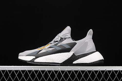 【340】[FW8414]-[X9000L4 BOOST SHOES LIGHT GREY-BLACK-YELLOW]-[MAN:40-45]
