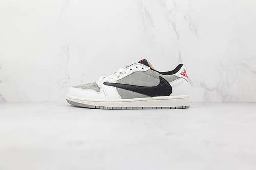 【320】[DM7866-162]-[TRAVIS SCOTT X FRAGMENT X AIR JORDAN 1 LOW GREY/WHITE/BLACK]-[UNSIEX:36-46]