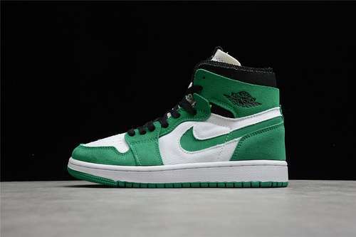 【400】[CT0978-300]-[AIR JORDAN 1 ZOOM CMFT STADIUM GREEN/BLACK-WHITE-GHOST GREEN]-[UNISEX:36-46]