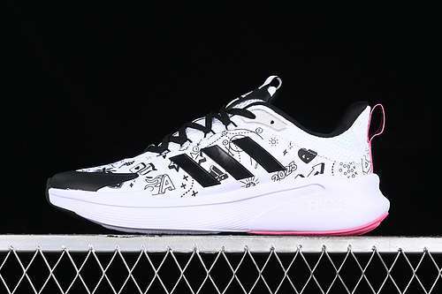 【250】[IF7368]-[ALPHAEDGE WHITE/BLACK/PINK]-[MAN:40-45]