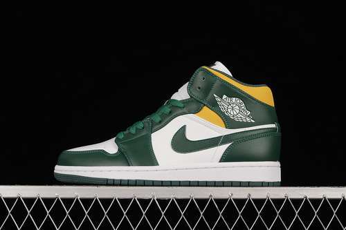 【320】[554724-371]-[AIR JORDAN 1 MID SONICS NOBLE GREEN/WHITE/POLLEN]-[WOMAN:36-39]-[MAN:40-46]