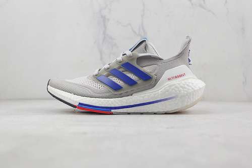 【300】[GX7969]-[ULTRABOOST 21 NCAA PACK KANSAS GREY TWO/ROYAL BLUE/GREY ONE]-[WOMAN:36-45]