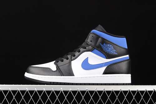 【340】[554724-140]-[AIR JORDAN 1 MID WHITE/BLACK/RACER BLUE]-[MAN:40-46]