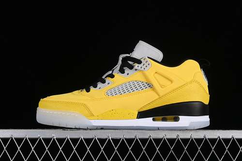【280】[FQ1759-101]-[JORDAN SPIZIKE LOW AJ WHITE/GREY/BLACK/YELLOW]-[WOMAN:36-39]-[MAN:40-47.5]