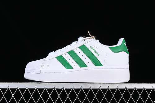 【280】[IF8069]-[ORIGINALS SUPERSTAR XLG WHITE/GREEN]-[WOMAN:35-39]-[MAN:40-47]