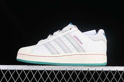 【390】[ID1140]-[ORIGINALS SUPERSTAR XLG WHITE/LIGHT GREY/PEACOCK BLUE]-[WOMAN:35-39]-[MAN:40-46]