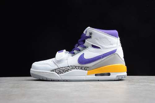 【400】[AV3922-157]-[AIR JORDAN LEGACY 312 LAKERS WHITE/FIELD PURPLE-AMARILLO]-[MAN:40-46]