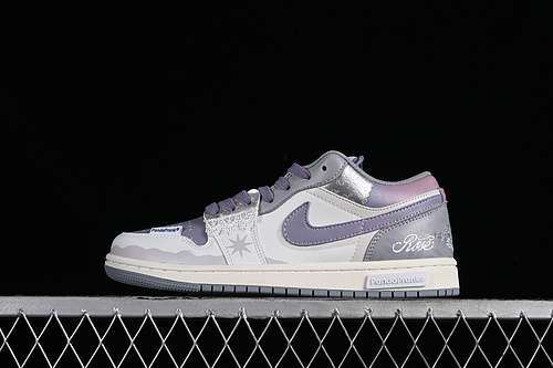 【380】[553560-053]-[AIR JORDAN 1 LOW VINTAGE GREY STEALTH/WHITE/SAIL]-[WOMAN:35.5-39]-[MAN:40-47.5]