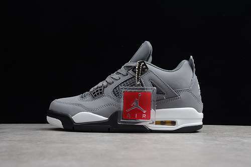 [84-82-93]-[308497-001]-[AIR JORDAN 4 RETRO COOL GREY/DARK CHARCOAL-VARSITY MAIZE]-[MAN:40-46]