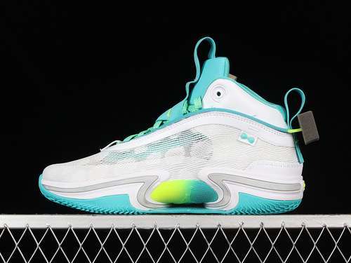 【430】[DM0796-107]-[GUO AILUN X AIR JORDAN 36 PF GLOBAL GAME WHITE/TEAL/LIME GREEN]-[MAN:39-46]